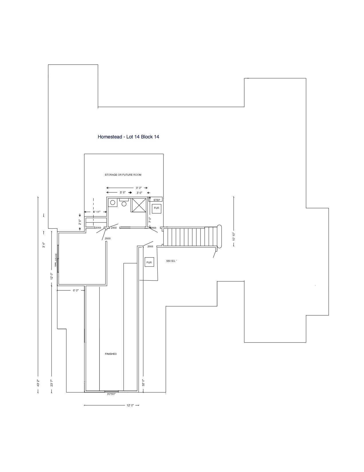 Homestead - Lot 14 Block 14 - Second Floor